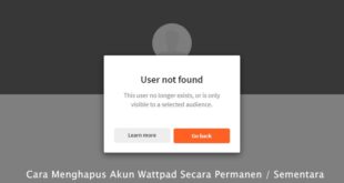 Cara Hapus Akun Wattpad