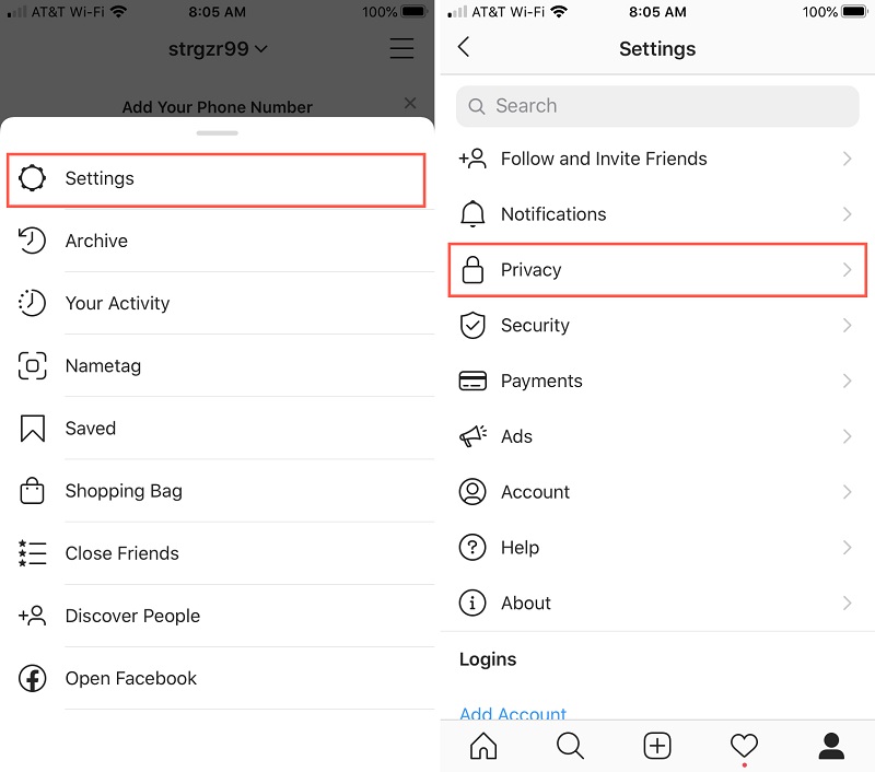 Akun Instagram Menjadi Private