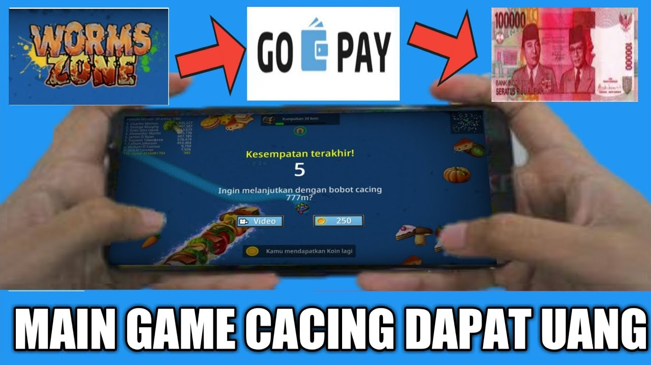 Game Cacing Penghasil Uang : Cara Cepat Menghasilkan Uang Dari Game Cacing