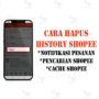 Cara Hapus Riwayat Pesanan Di Shopee