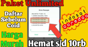 harga kuota indosat 3gb unlimited