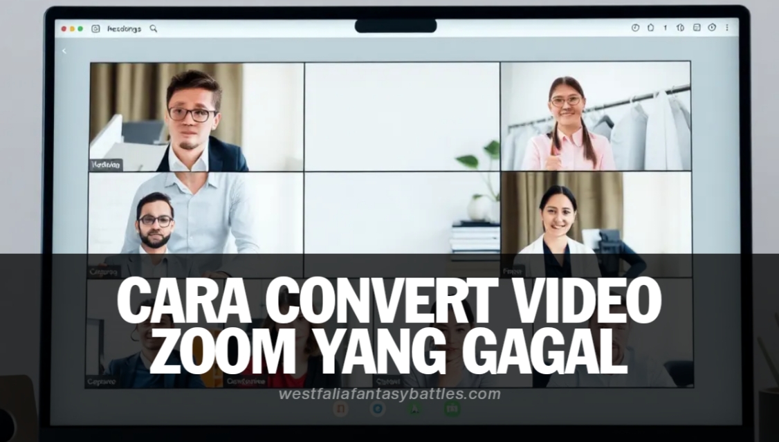 Cara Convert Video Zoom Yang Gagal