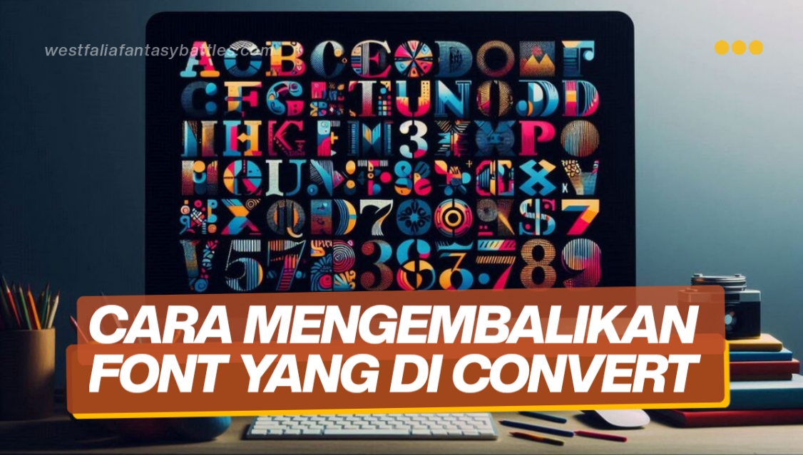 Cara Mengembalikan Font Yang Di Convert