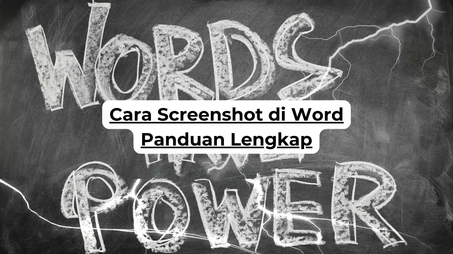 Cara Screenshot di Word Panduan Lengkap