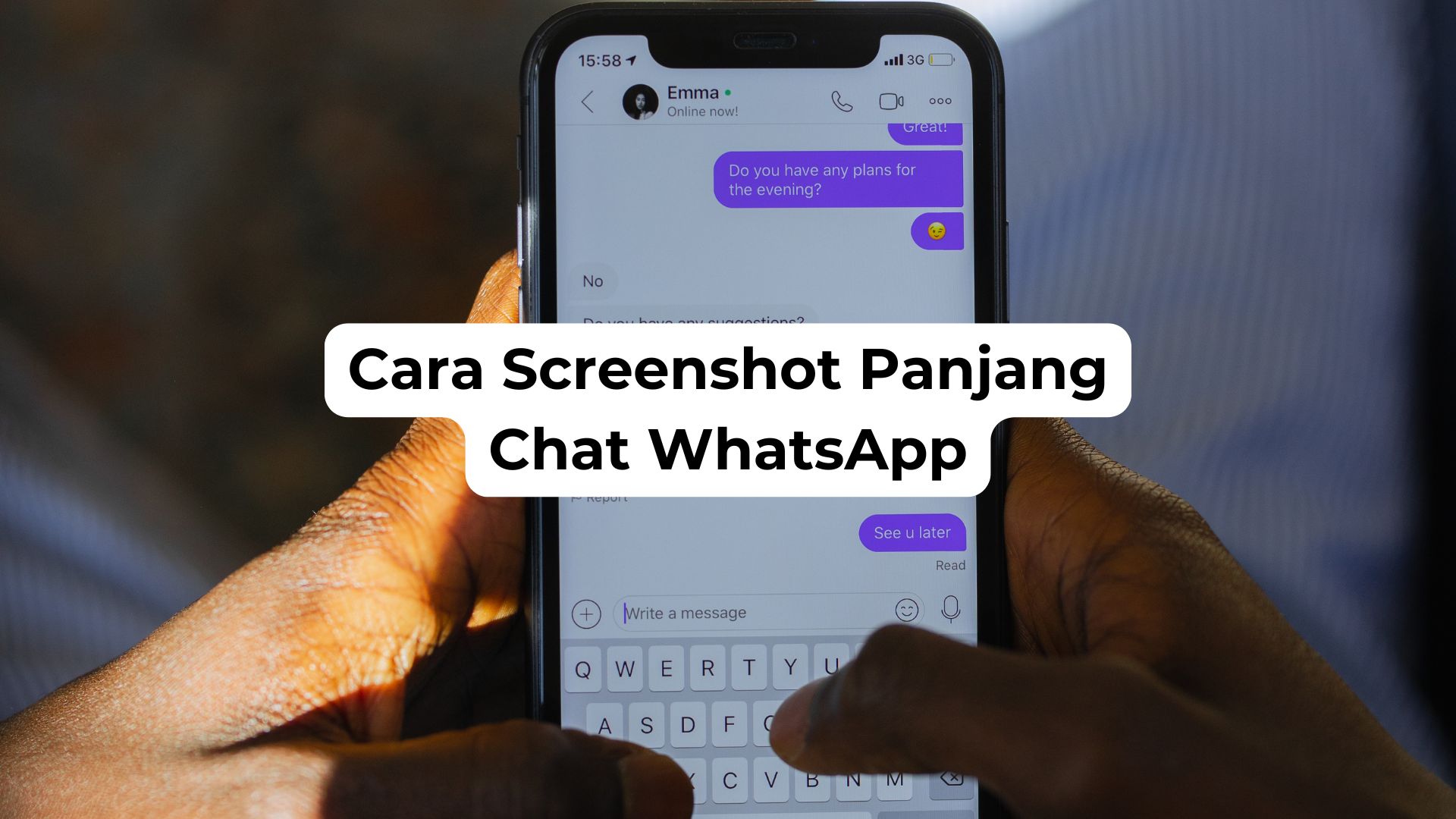 Cara Screenshot Panjang Chat WhatsApp