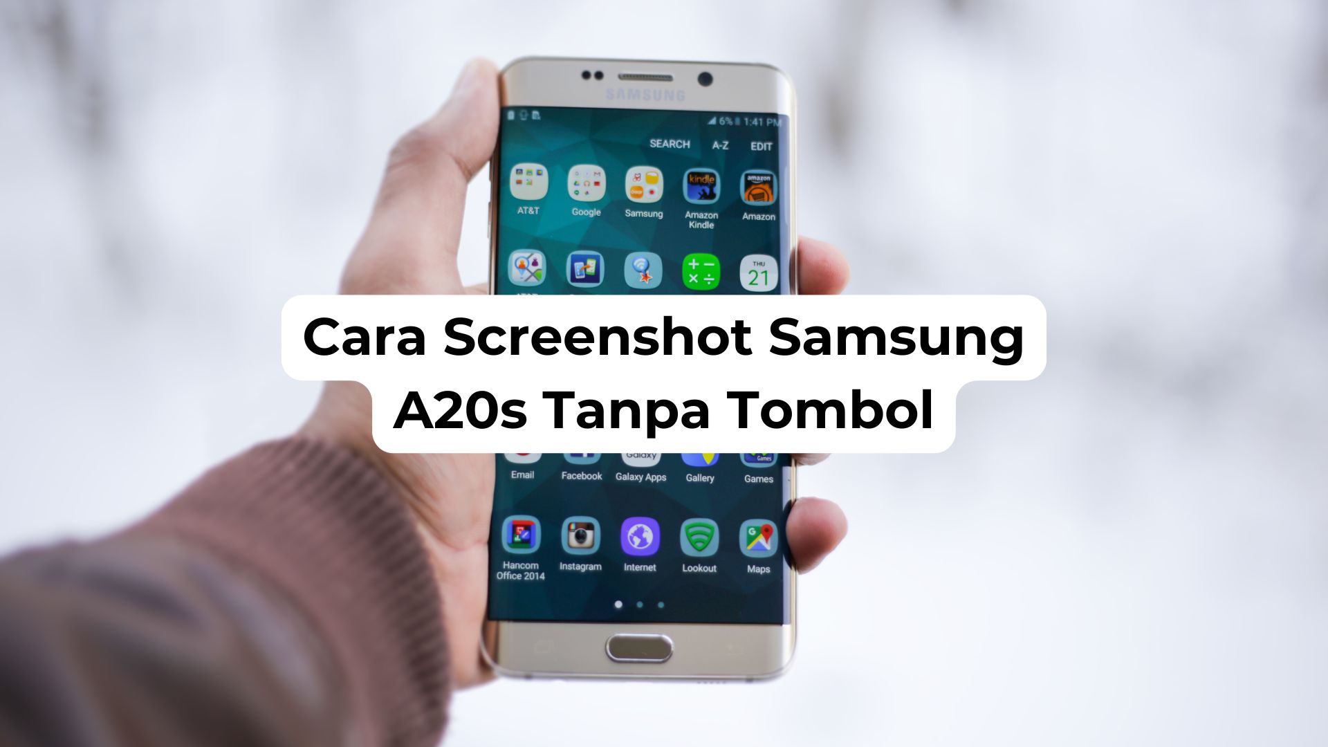 Cara Screenshot Samsung A20s Tanpa Tombol