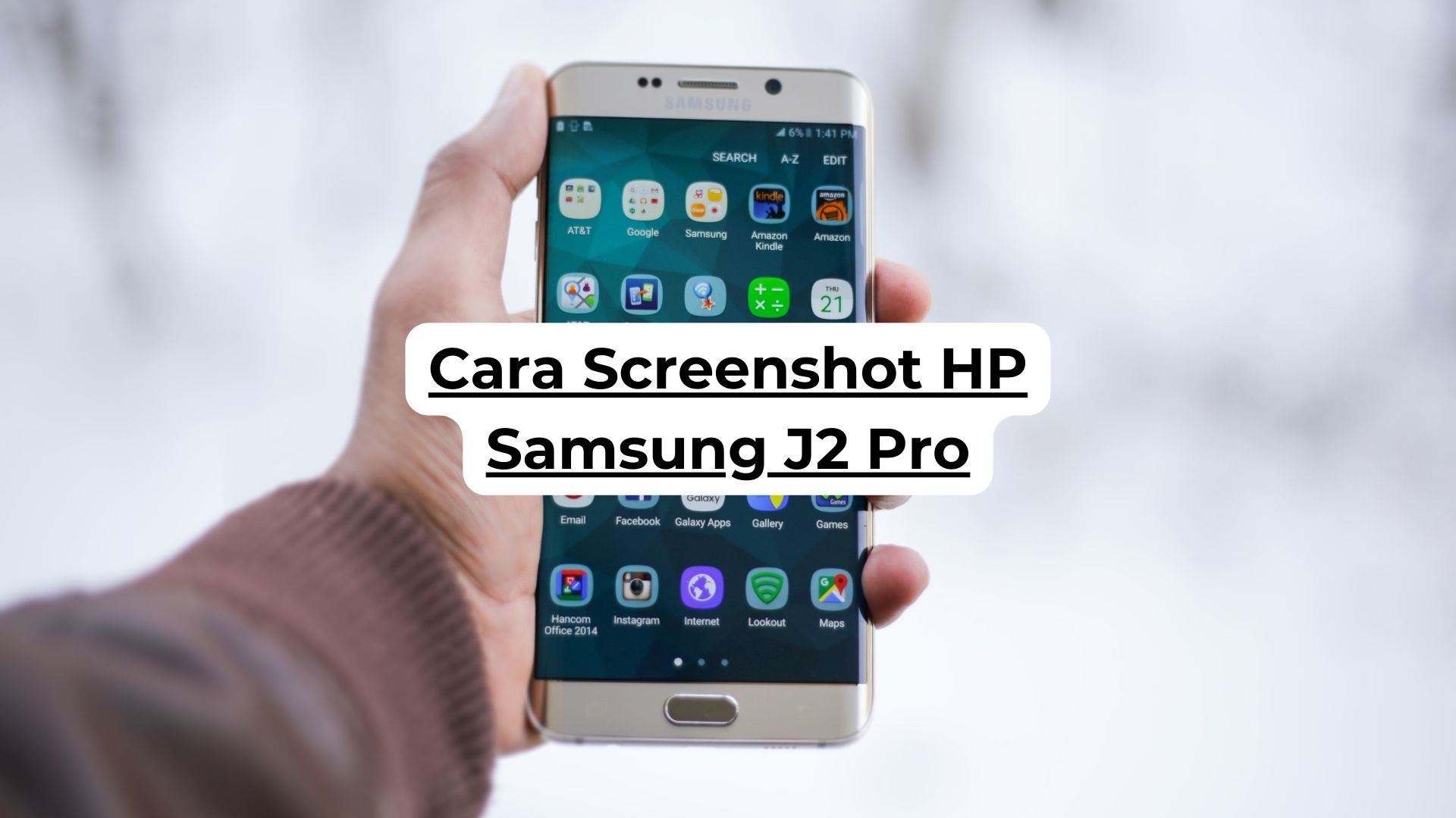 Cara Screenshot HP Samsung J2 Pro