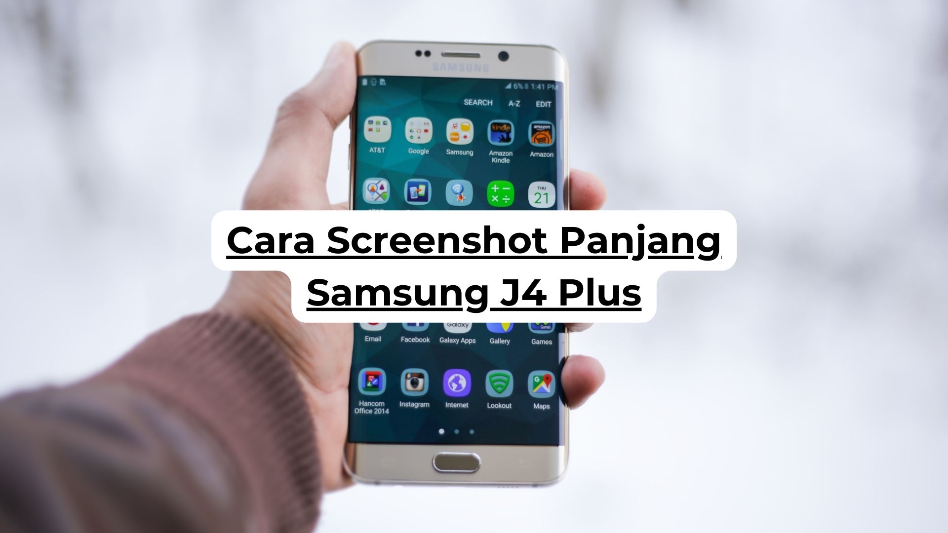 Cara Screenshot Panjang Samsung J4 Plus